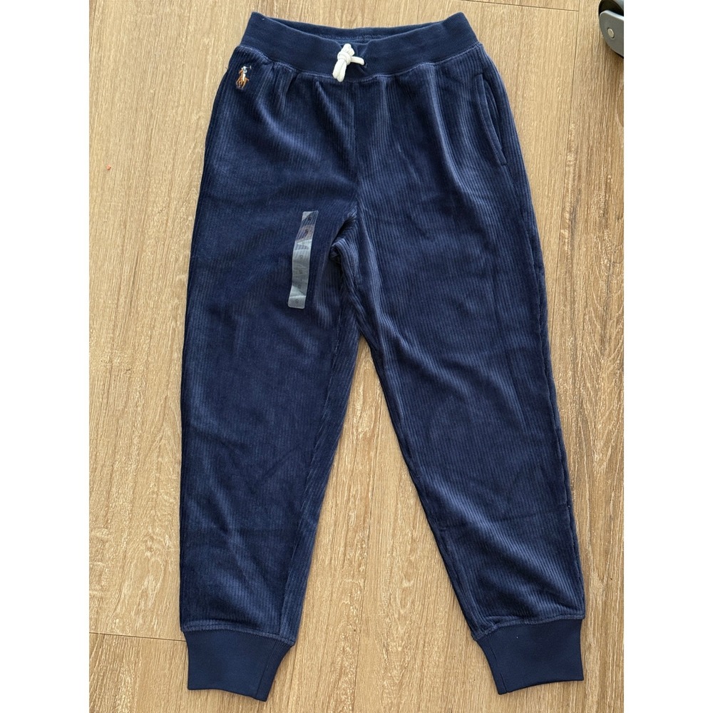 Polo Ralph Lauren Kids Corduroy Jogger Pants Navy‎ Blue Size Small